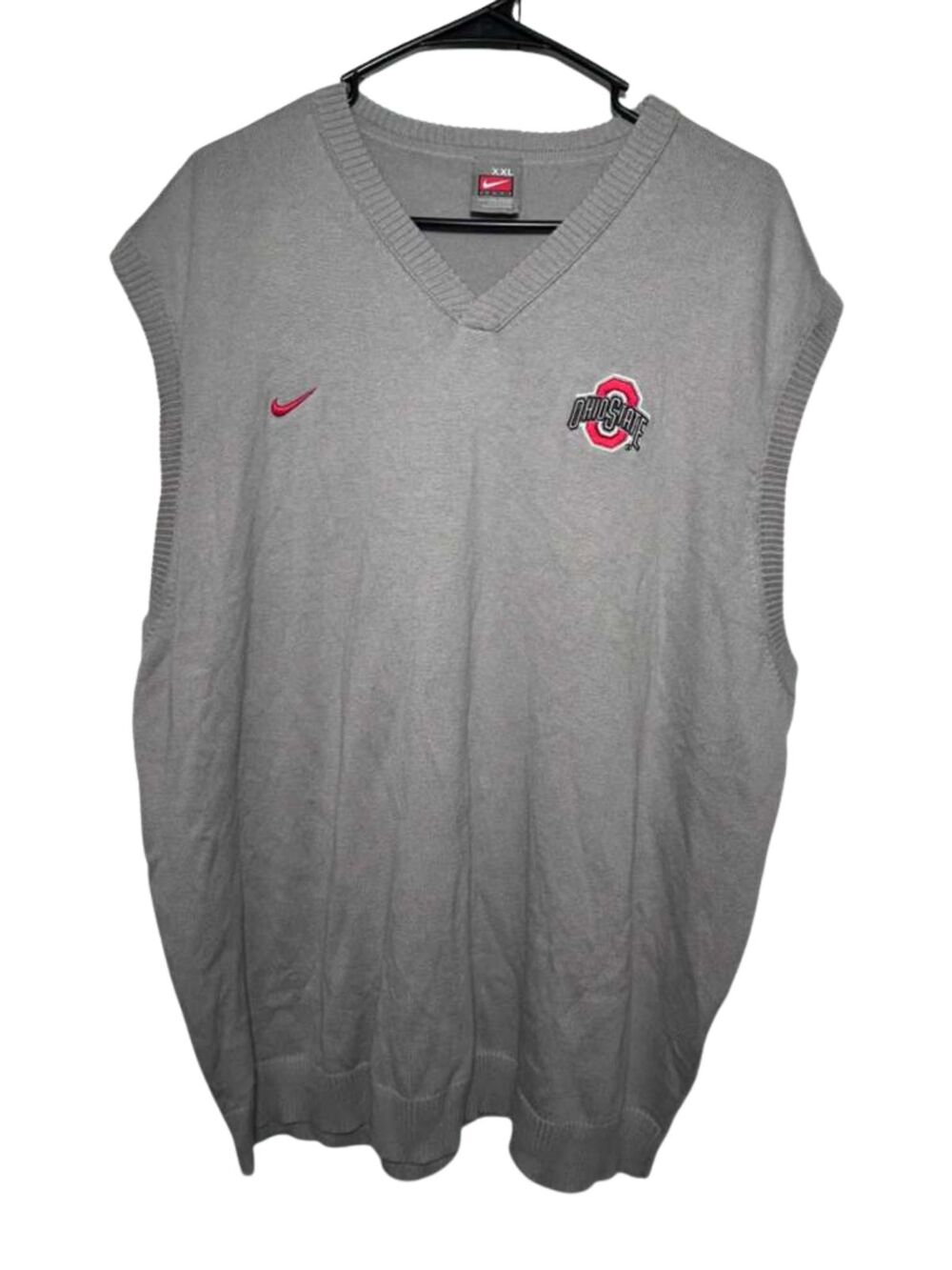 Nike Team Vintage Ohio State Buckeyes Sweater Vest Mens XXL Gray